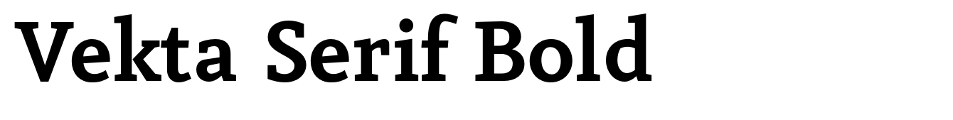 Vekta Serif Bold